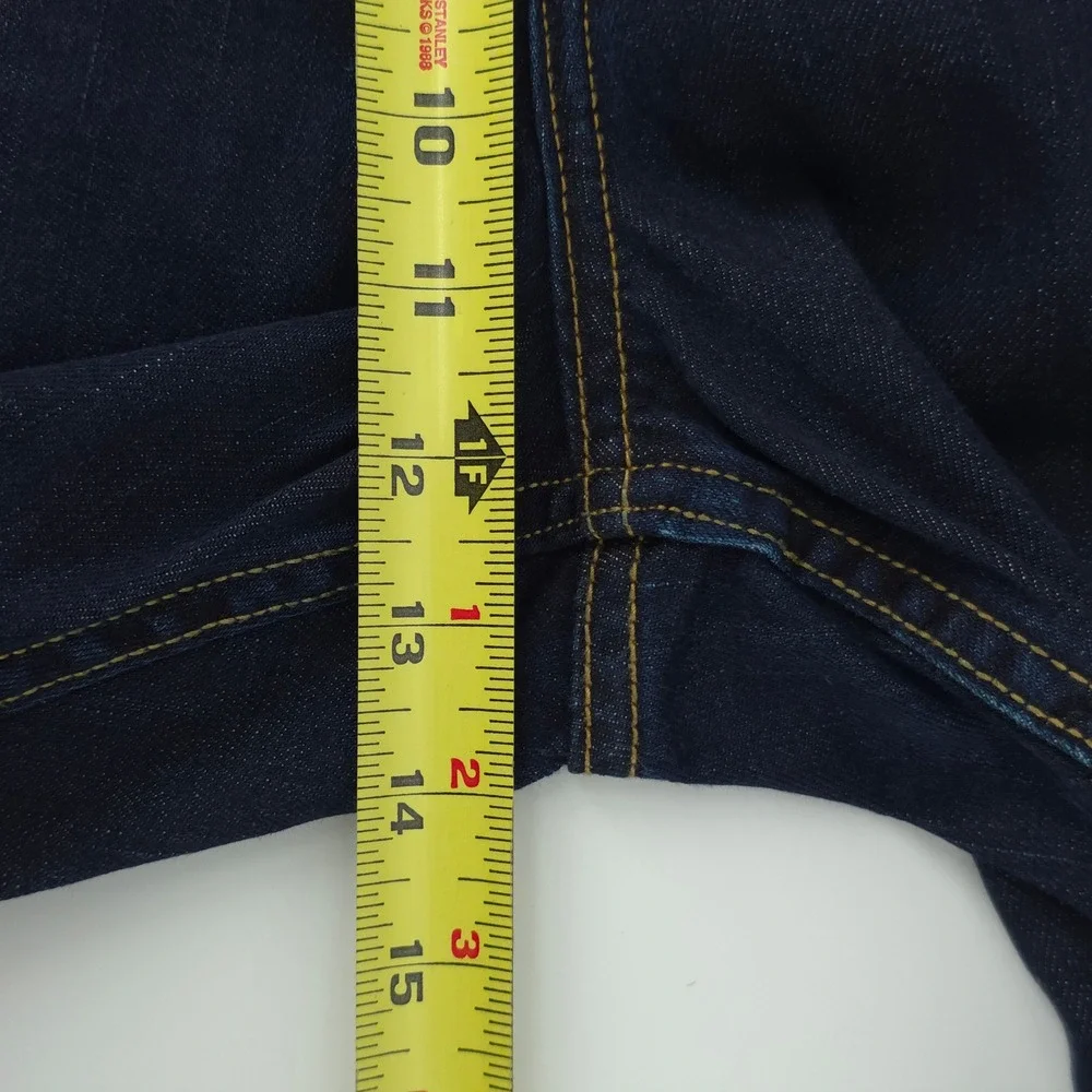 Timberland Mens Jeans 42 Dark Blue Indigo Straight Leg Rugged Denim